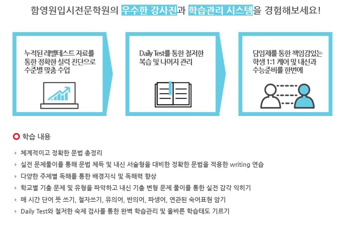 학원 커리큘럼 이미지