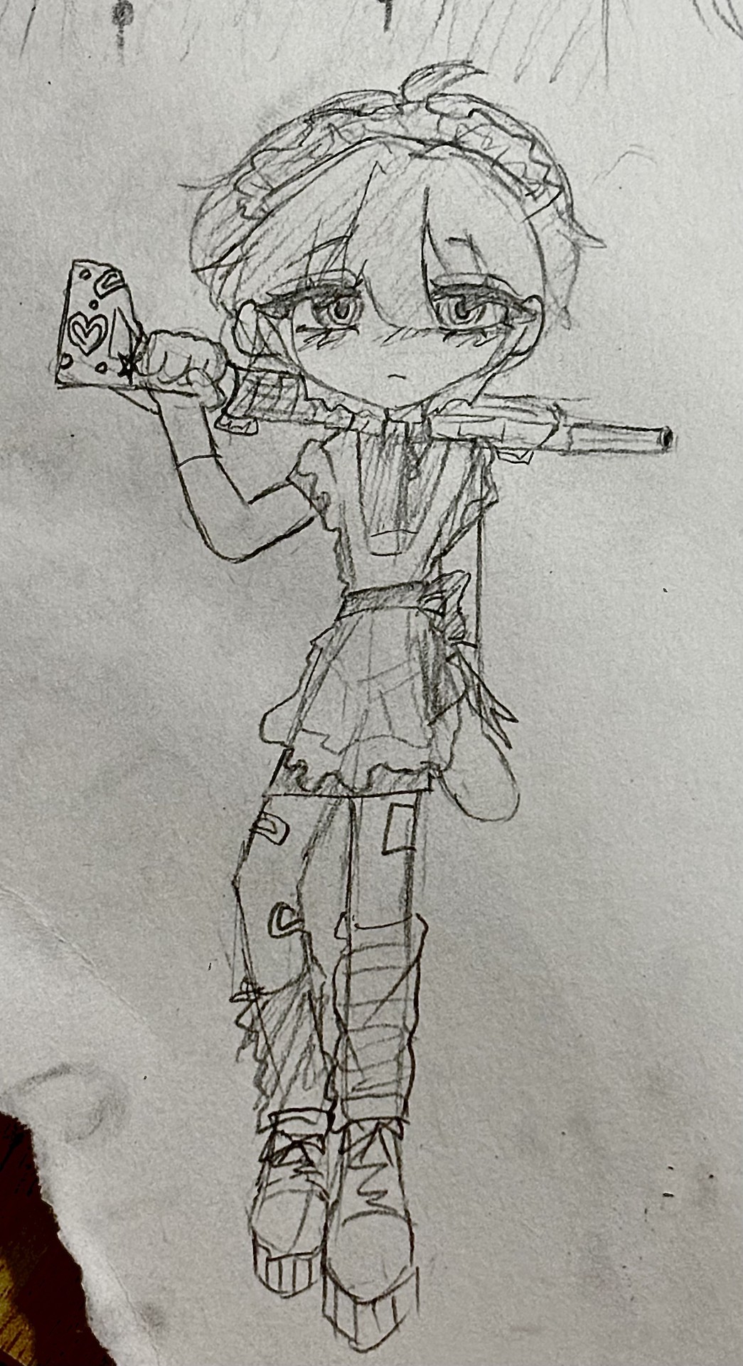 뭔가… 전사 메이드..? 라는 느낌을 내고 싶엇던 자캐에요… 성별은 숏컷 여자입니당!!