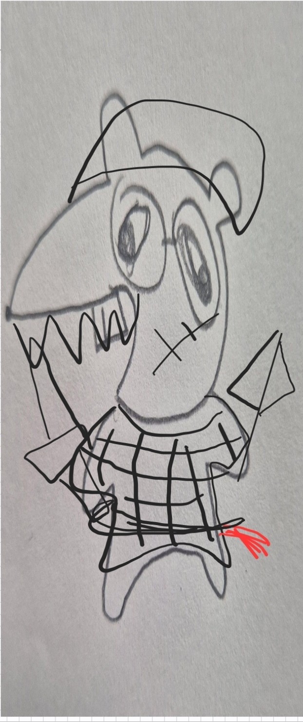 강해보이기 위하여 이빨과 흉터를, 옷은 전투복과 러시아 모자를, 무기로 단검과 칼을 쥐어드렸습니다.