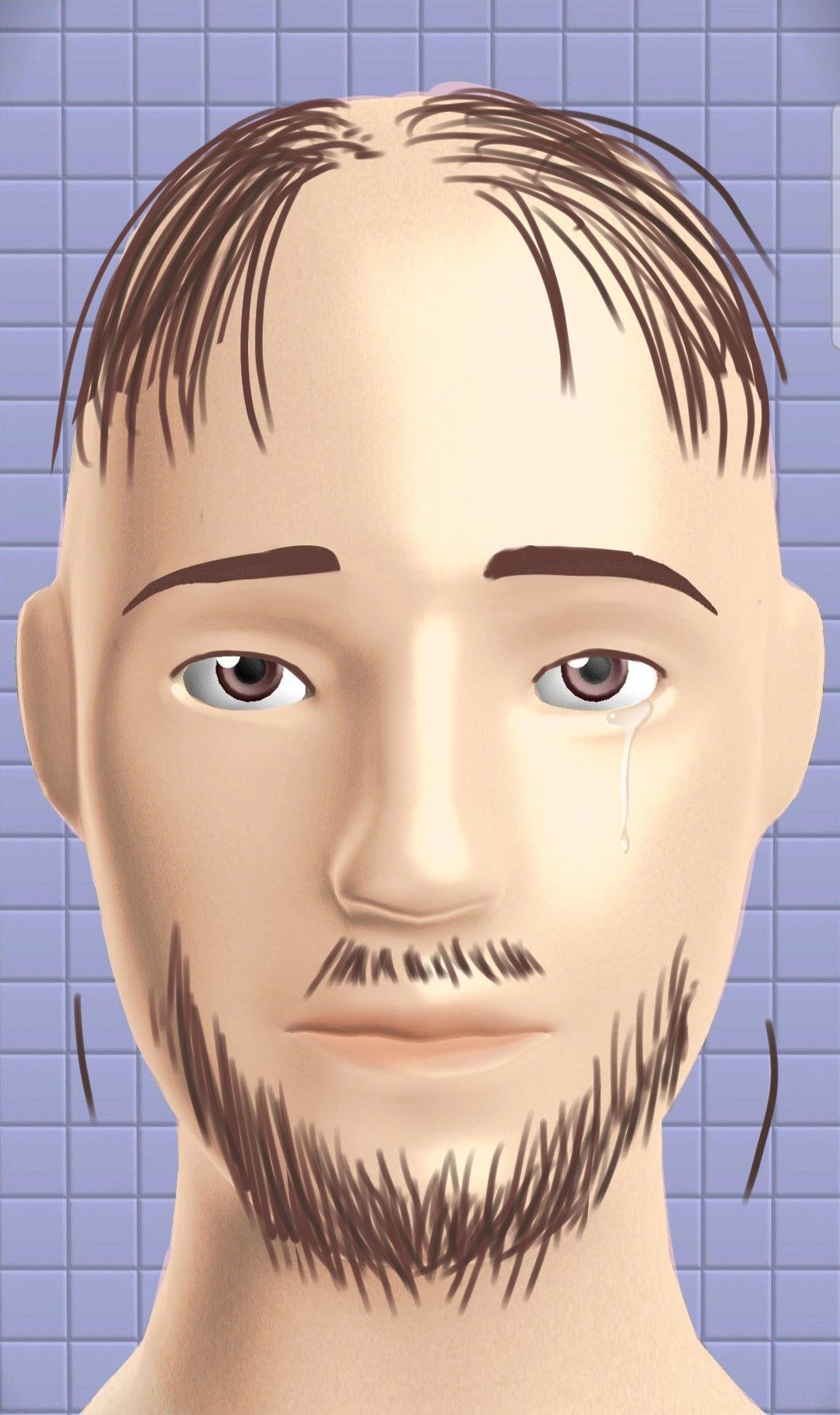 저런. 심심한 인간때문에 안타깝게도 머리카락을 지켜내지 못했답니다.