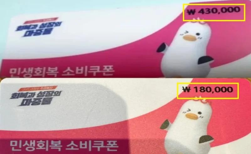 오늘자 민생회복 소비쿠폰 논란