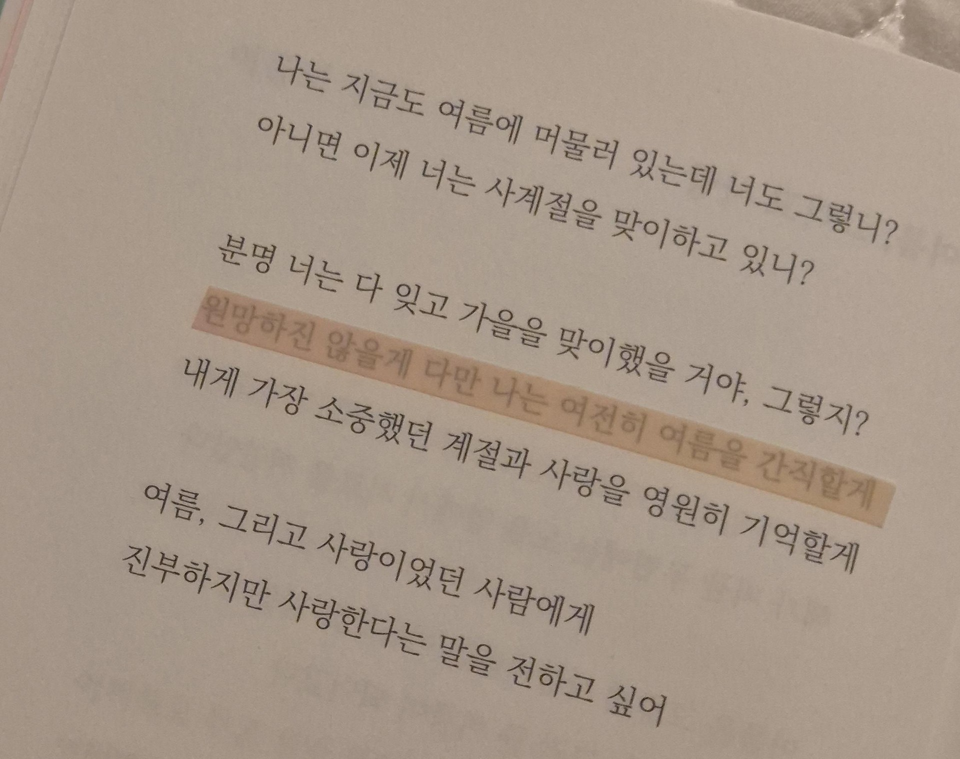 인스타 감성 글귀 같은 책?