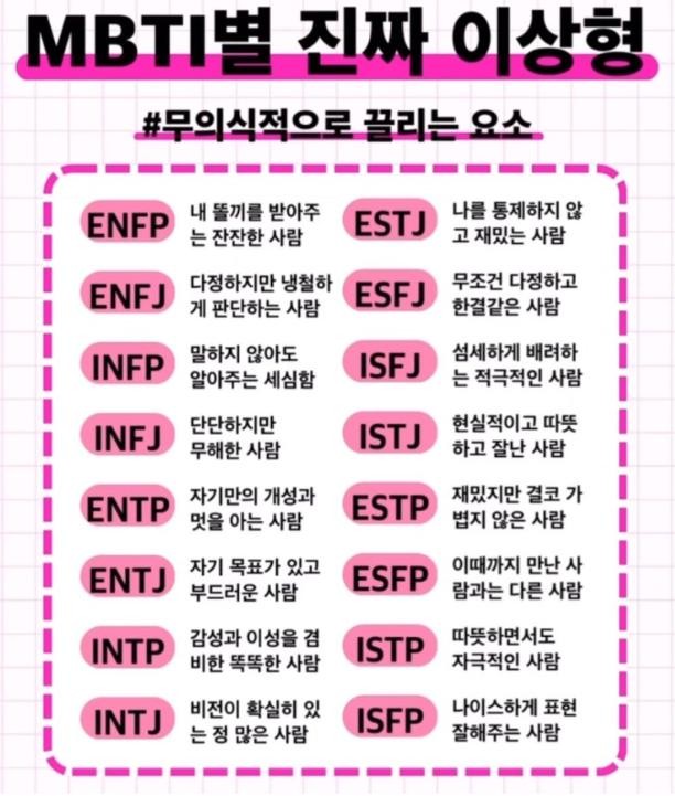MBTI 모음집