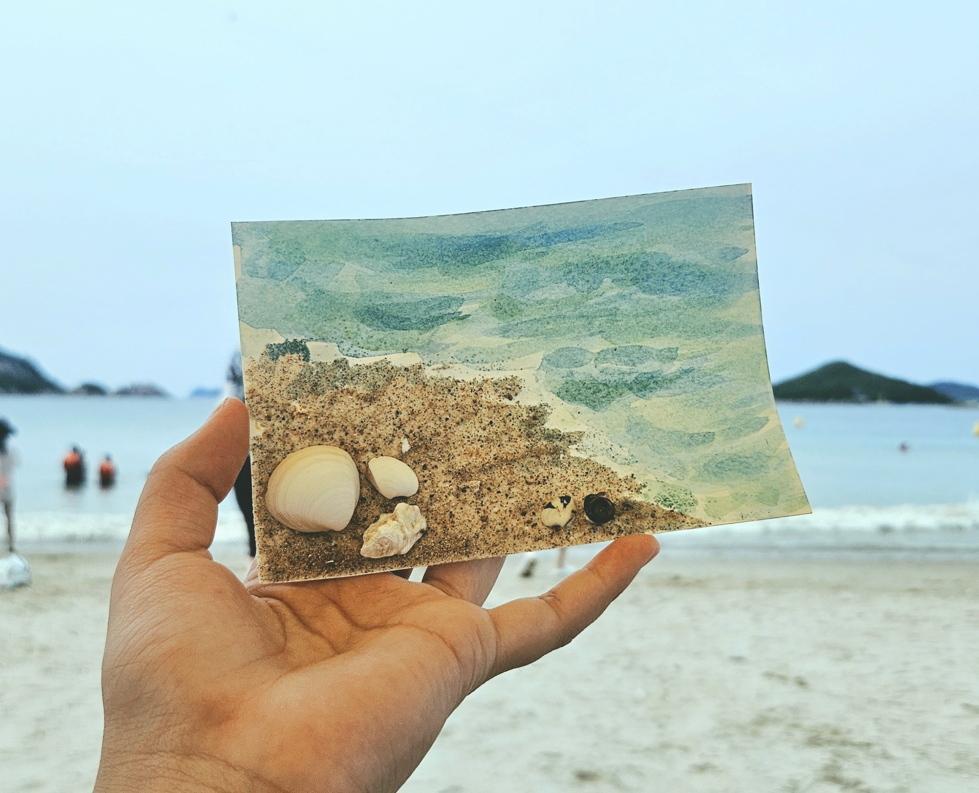 바다왔는데 그림을