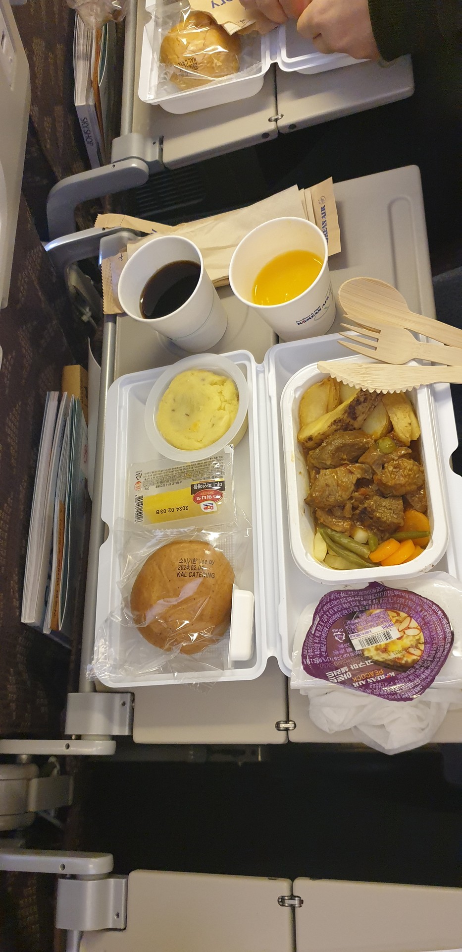 언제 찍었는지 모르겠는 기내식