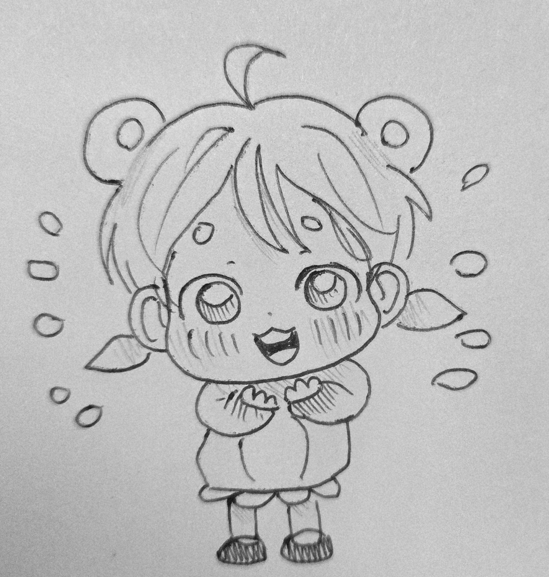 루피를 닮았는지는 모르겠지만.. 뽀쨔기 하나 그려드립니다..🩷