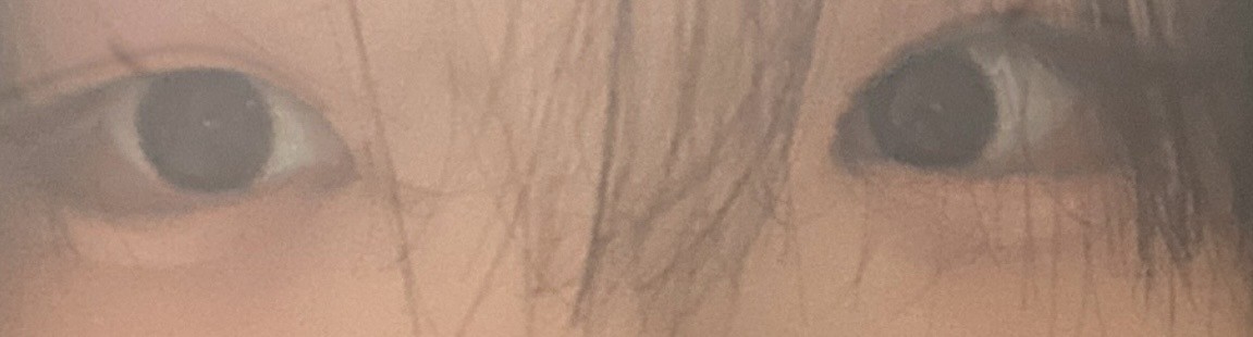 흠… 근데 라인 모양이 애굣살이랑 너무 다르게 생긴 것 같아서… 일단 요게 화장한 사진인데