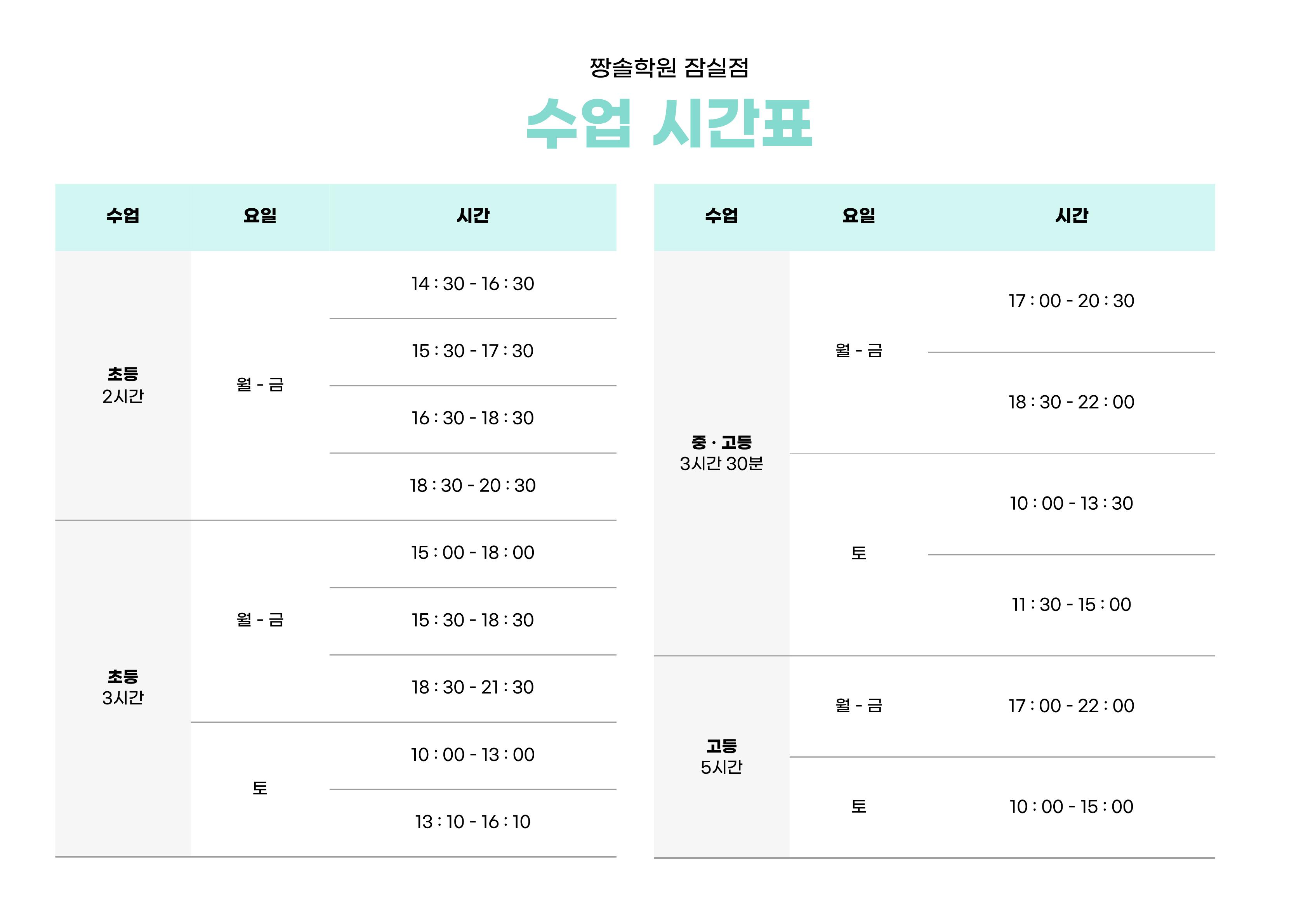 짱솔학원 잠실점 이미지 1